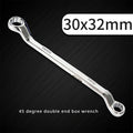 45° Double Offset Box End Wrench – Carbon Steel Ratchet Ring Spanner for Car Repair & Workshop