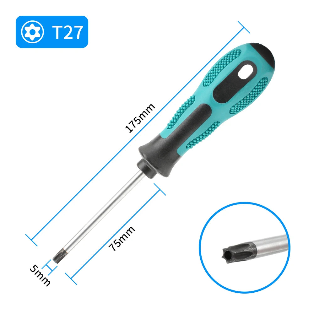 Torx Screwdriver Set T5–T30 Magnetic CR-V Precision Security Repair Tool Kit Electronics