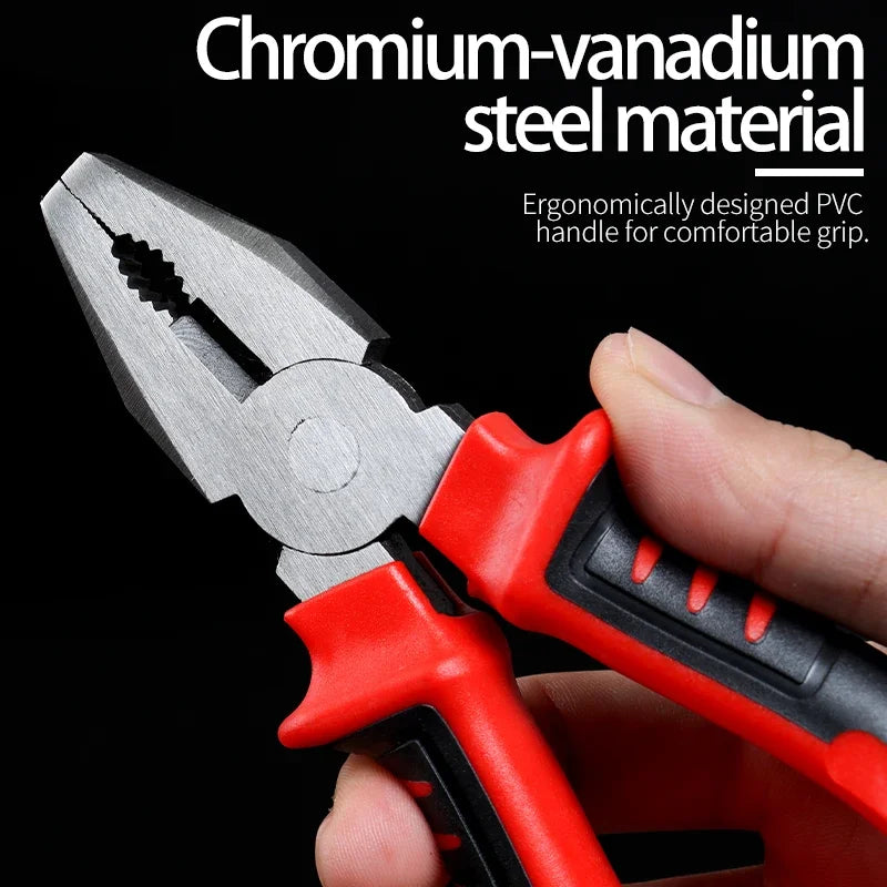 6"/8" Industrial Wire Pliers – Labor-Saving Multifunctional Long Nose Hand Tool for Cutting, Gripping & DIY