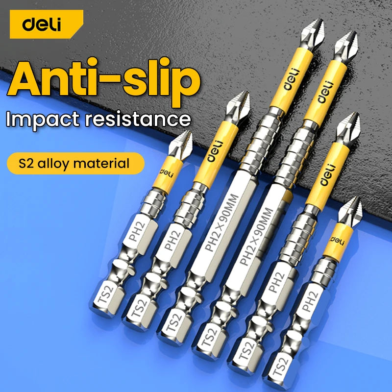 Upgraded Bit Sets High Hardness And Strong Magnetic Bits 25/50/65/70/90/150mm Non-slip