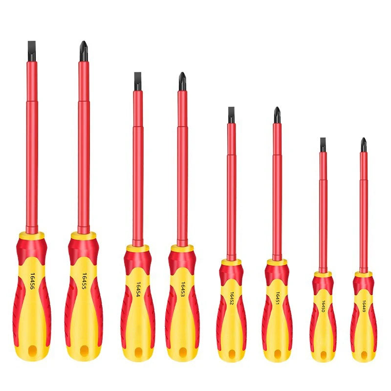 AXE SHAN Insulated Screwdrivers – CR-V Slotted & Phillips Magnetic Drivers for Electrical & Professional Use