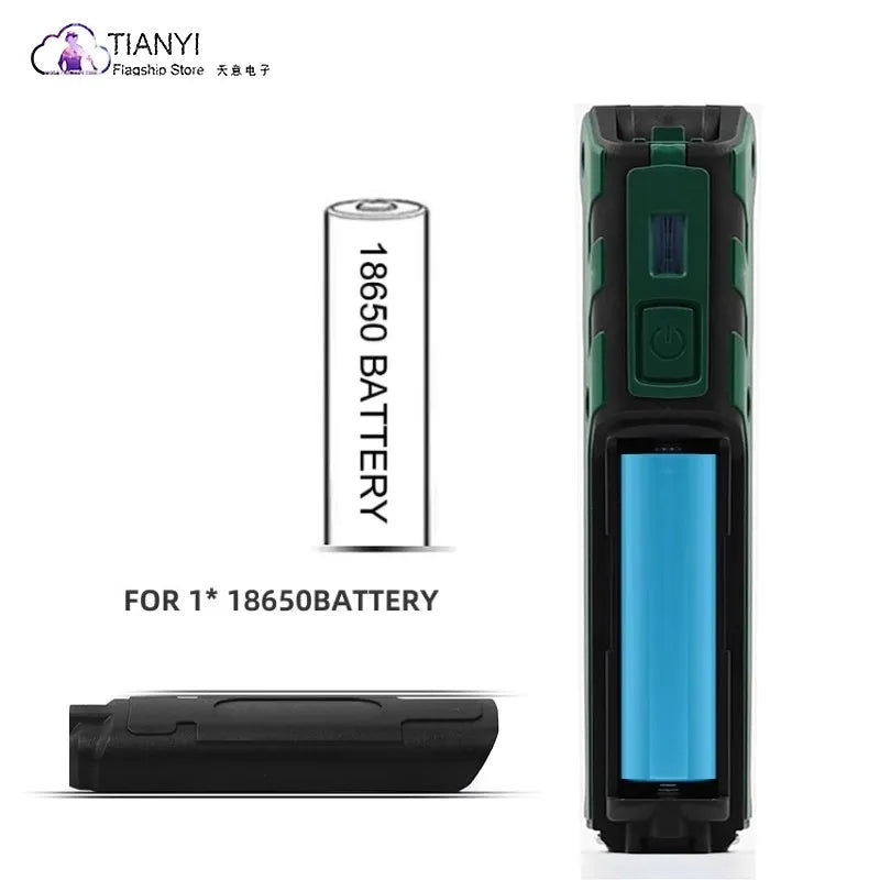 Rechargeable COB LED Work Light Magnetic Base 3800 Lumens Portable Mechanic Inspection Lamp