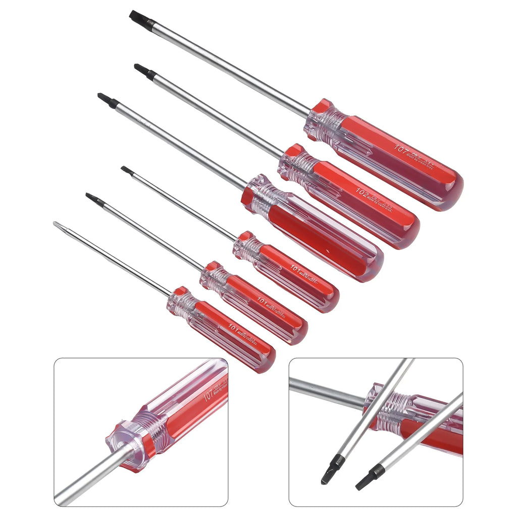 6Pc Triangle Screwdriver Set Magnetic CR-V Security Bit TA1.8–TA4.2 Repair Tool Kit
