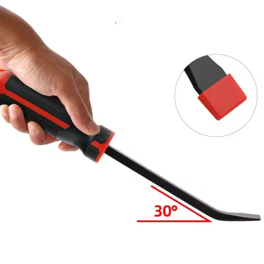 Skeyo 8/12/18/24 Inch Chrome Vanadium Steel Crowbar Heavy Duty Pry Bar with Ergonomic Handle