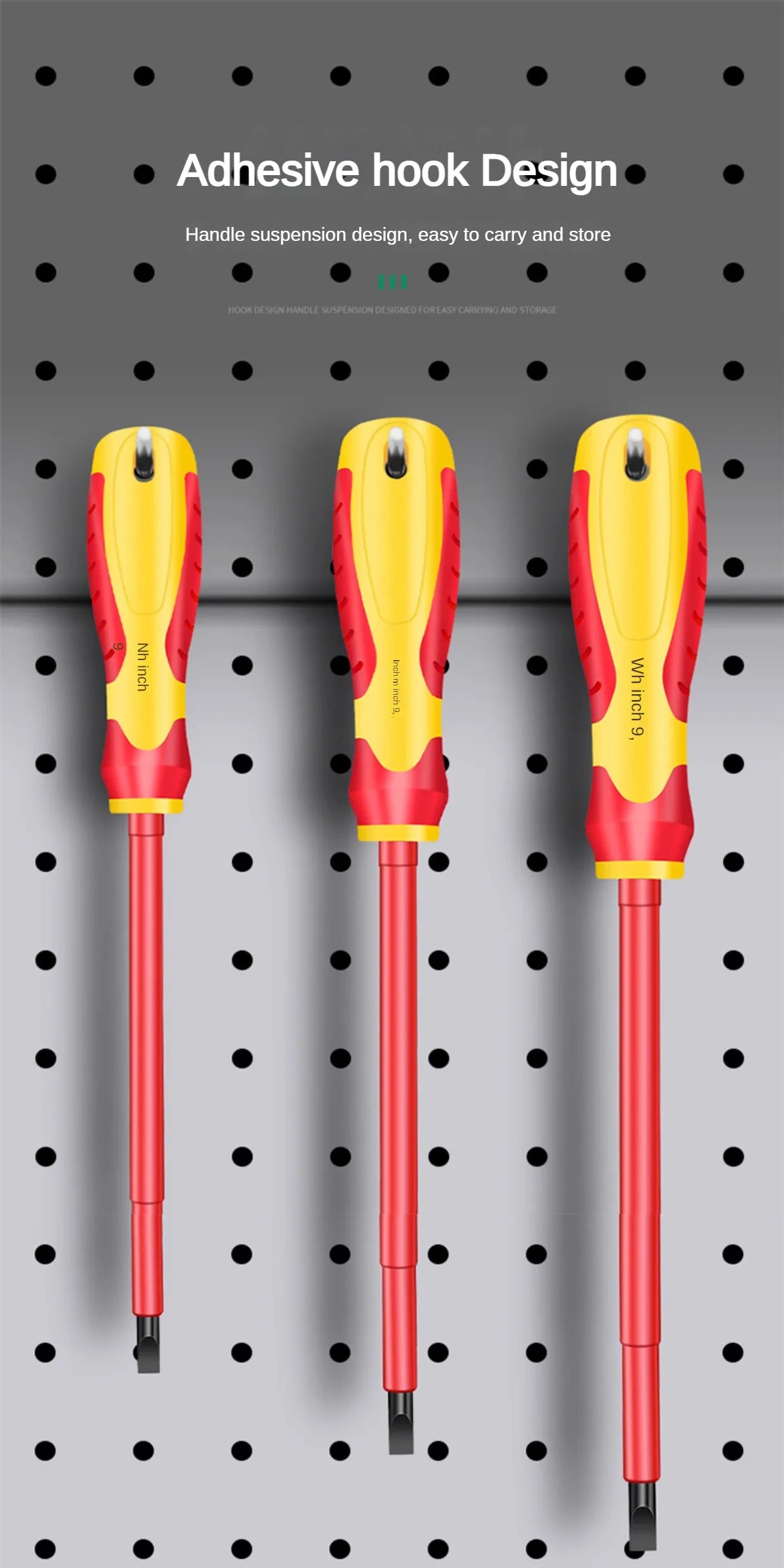 AXE SHAN Insulated Screwdrivers – CR-V Slotted & Phillips Magnetic Drivers for Electrical & Professional Use