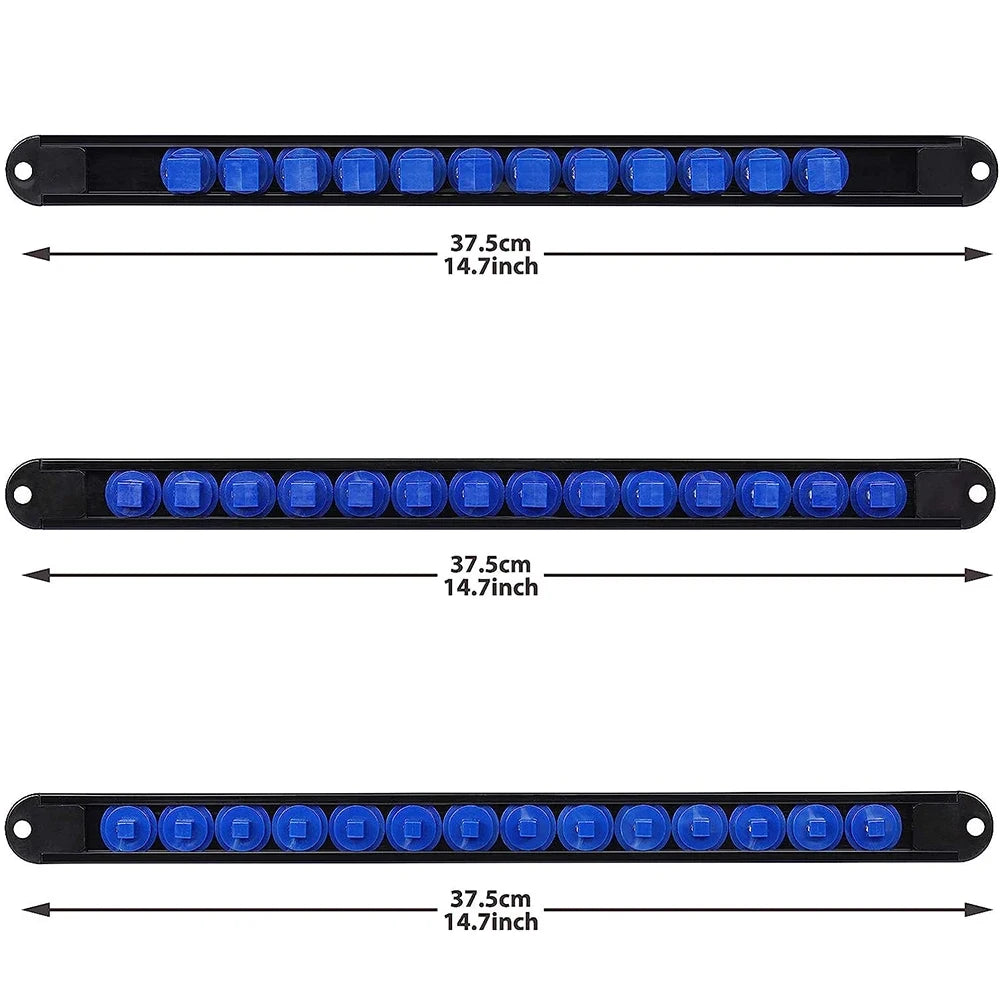 Socket Organizer 360-Degree Rotating Portable Socket Storage Rack 1/4-inch, 3/8-inch, 1/2-inch.