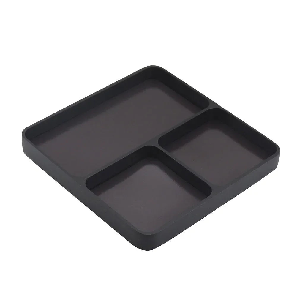 Mini CNC Aluminium Magnetic Screw Tray 98*98*11mm.