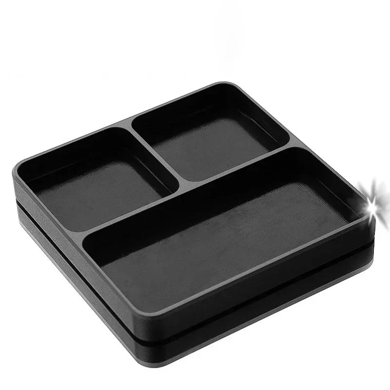 Aluminum Alloy Screw Tray Magnetic Tool Storage Plate 1pc