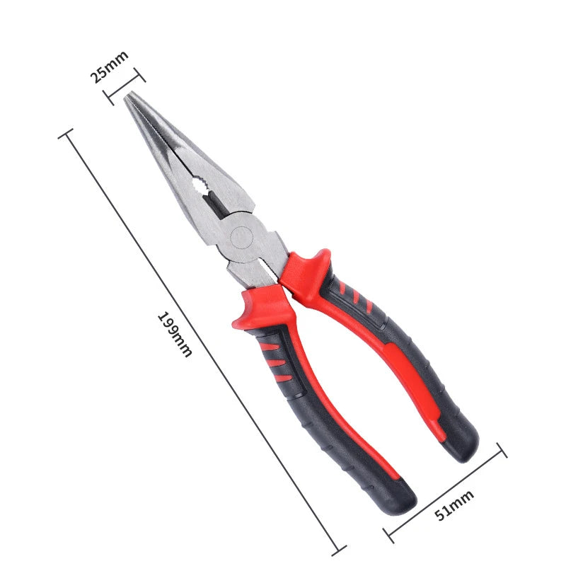 6" & 8" Heavy Duty Wire Pliers – Large Opening Multifunction Cutting, Twisting & Gripping Tool for Electrical & Industrial Use