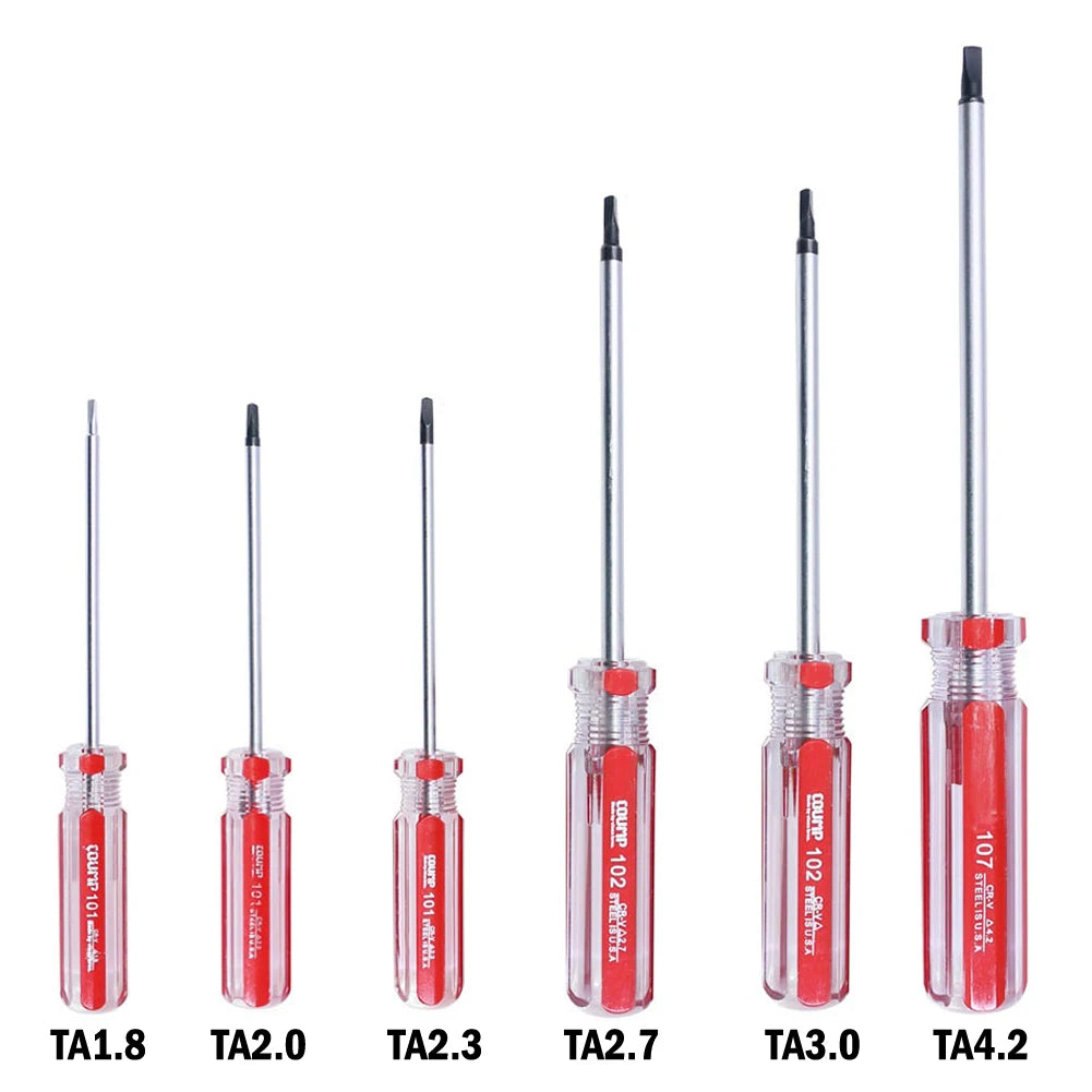 6Pc Triangle Screwdriver Set Magnetic CR-V Security Bit TA1.8–TA4.2 Repair Tool Kit