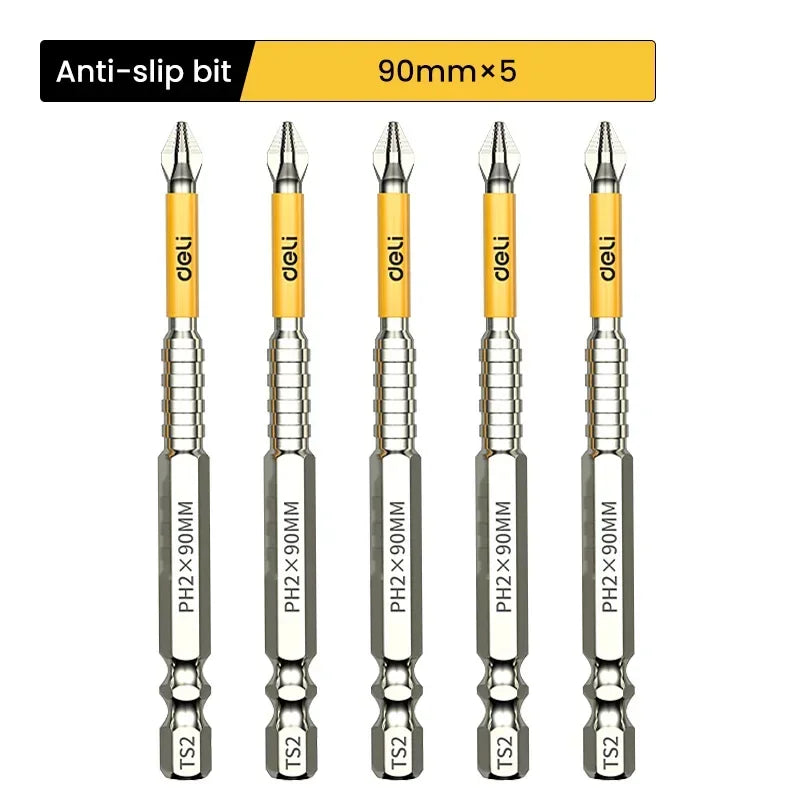 Upgraded Bit Sets High Hardness And Strong Magnetic Bits 25/50/65/70/90/150mm Non-slip