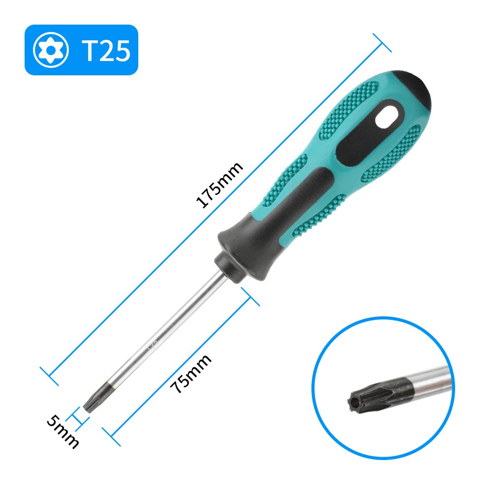 Torx Screwdriver Set T5–T30 Magnetic CR-V Precision Security Repair Tool Kit Electronics