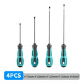 Insulated Magnetic Screwdriver Set | Chrome Vanadium Steel Non-Slip Phillips & Slotted Electrical Repair Tool Kit