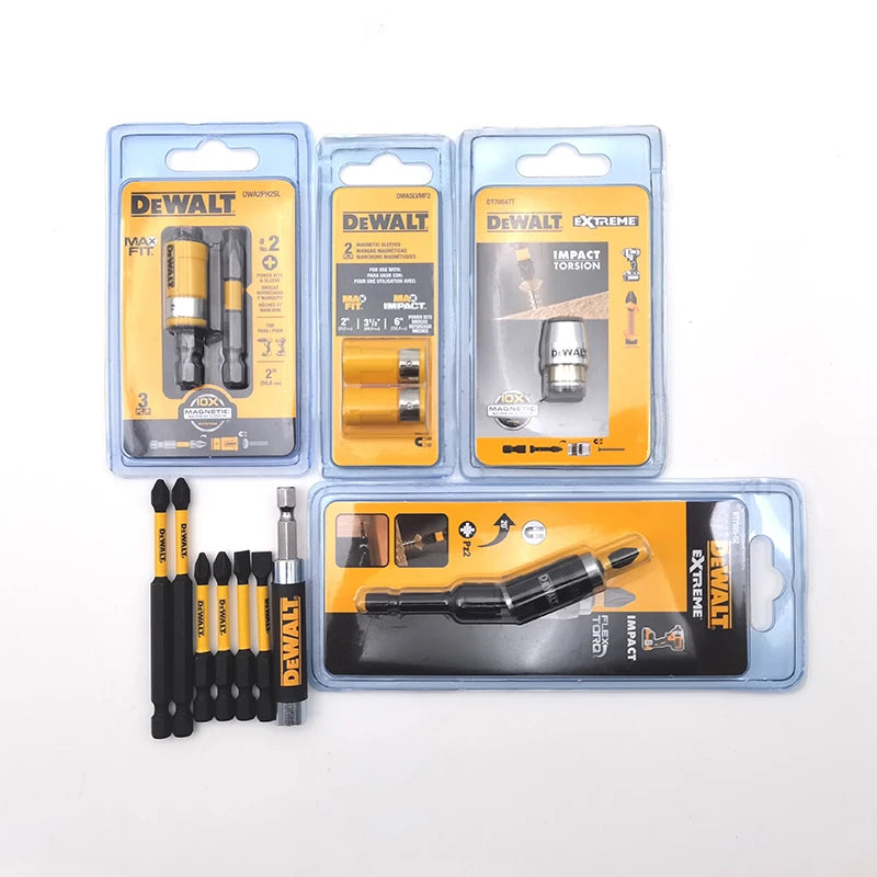 DEWALT Drill Bit Extension Rod Set 50/57/89mm Magnetic Screwdriver Bit Holder PH2 HSS Tool Accessory
