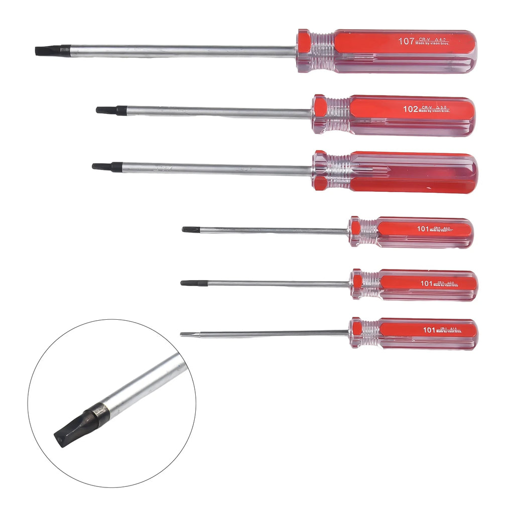 6Pc Triangle Screwdriver Set Magnetic CR-V Security Bit TA1.8–TA4.2 Repair Tool Kit