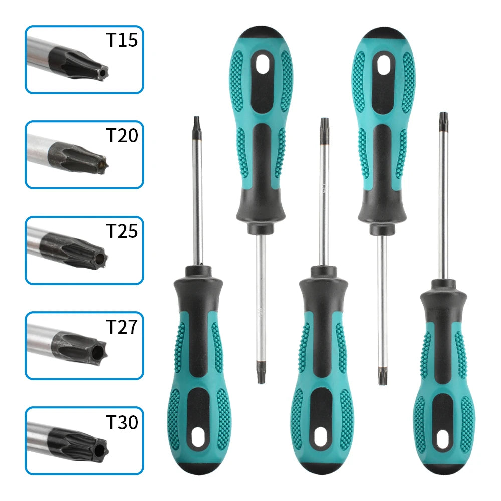 Torx Screwdriver Set T5–T30 Magnetic CR-V Precision Security Repair Tool Kit Electronics