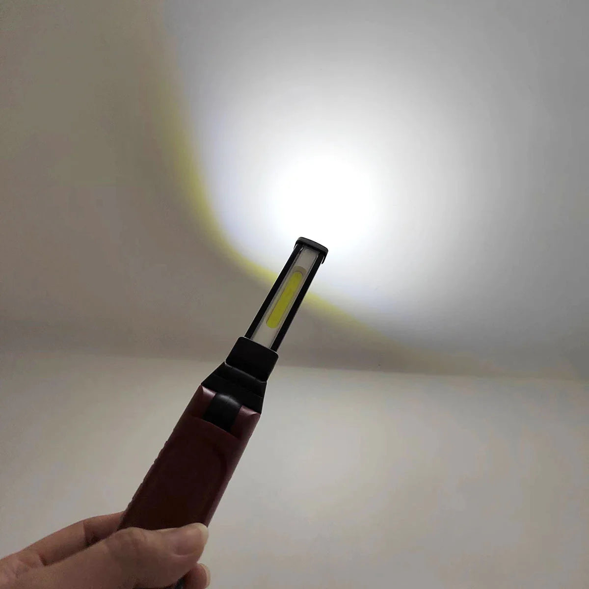 COB Work Light 180° Folding Flashlight USB Rechargeable Portable Camping Emergency Repair Spotlight With Hanging Hook Magnetic