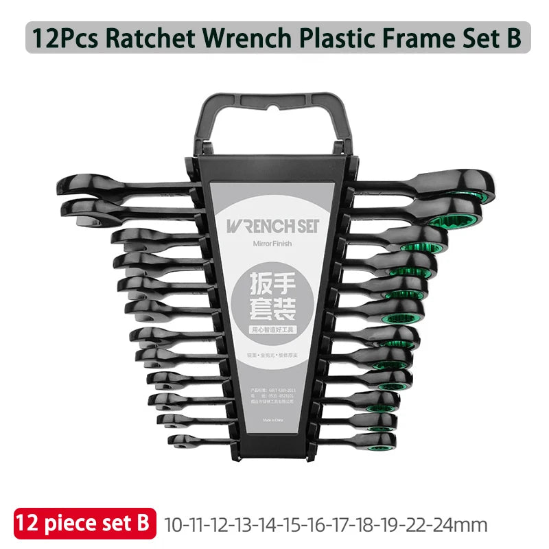 Ratchet Wrench Sets – Dual-Purpose Multifunctional Hand Tool Kit for Workshop & Car Repair