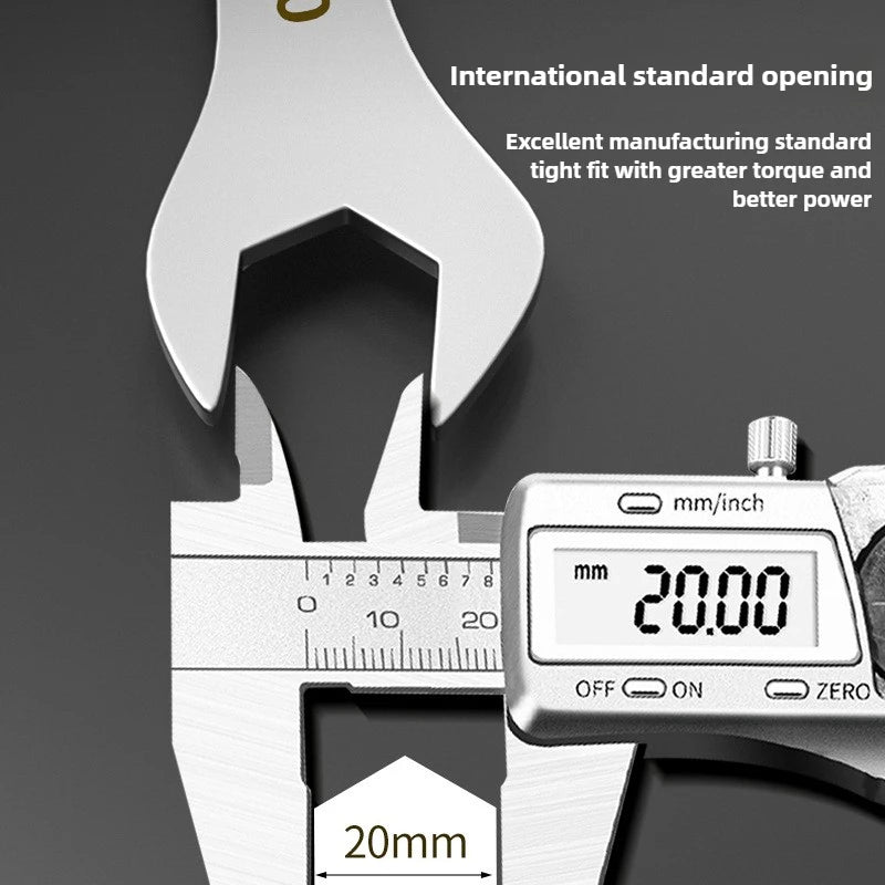 3mm Ultra-thin Wrench Large Open-end Wrench Plum Dual-purpose Wrench Wholesale 4-27MM Cross-border Thin Section Dual-purpose