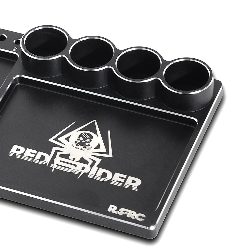 RED SPIDER 160*88*11mm CNC Aluminium  Storage Tray.