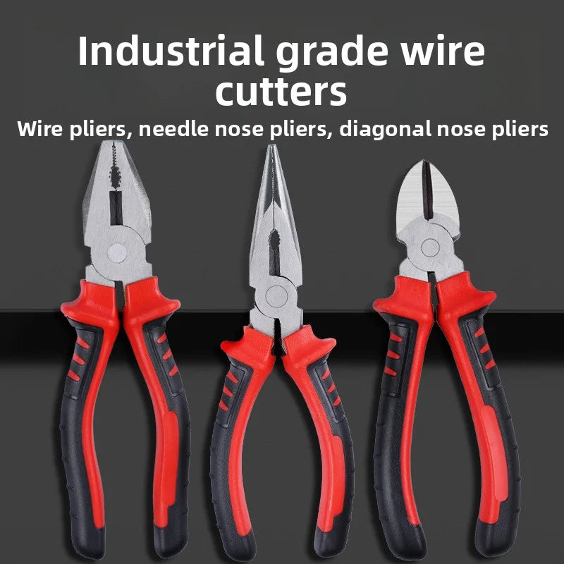 Multifunctional Electrical Pliers – Chrome Vanadium Steel Wire Cutter, Crimper & Gripping Tool for Metalwork & DIY