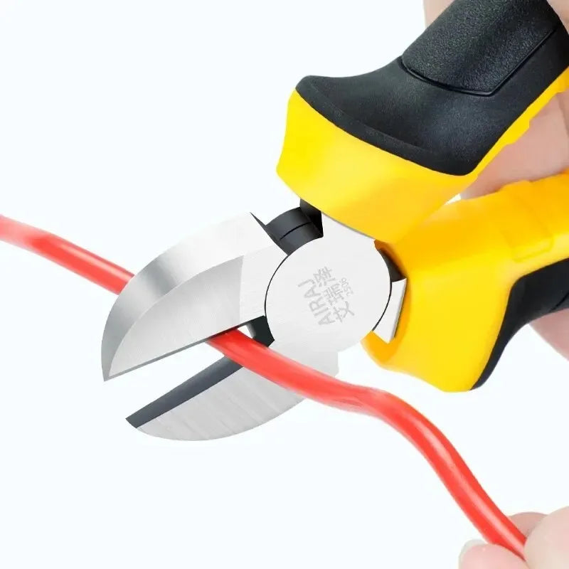 3-Piece Pliers Set – 8" Wire, 6" Long Nose & Diagonal Cutter, Stainless Steel Electrician & DIY Hand Tools