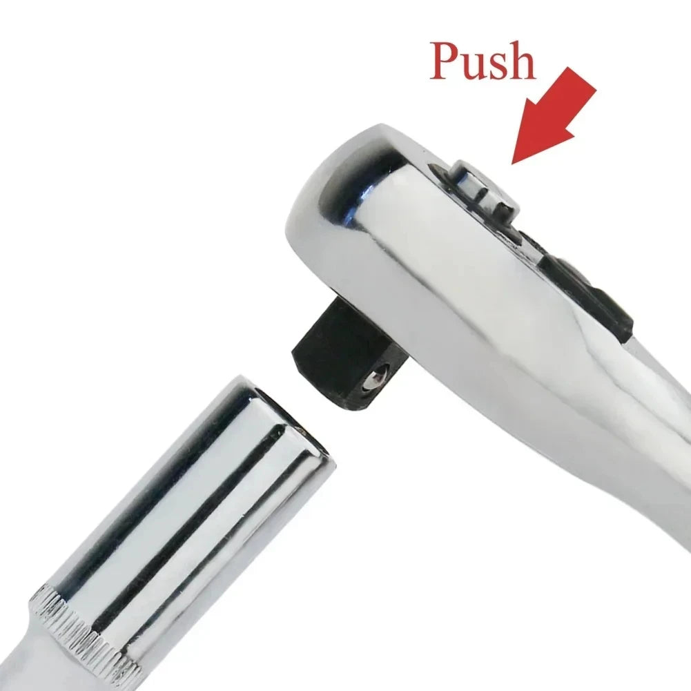 Reversible Quick Release Ratchet Wrench – Chrome Vanadium Steel Hand Tool for Car Repair & Workshop