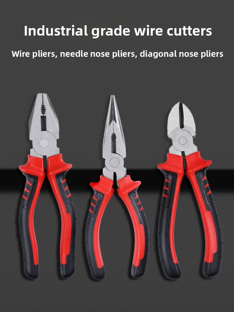 Multifunctional Electrical Pliers – Chrome Vanadium Steel Wire Cutter, Crimper & Gripping Tool for Metalwork & DIY