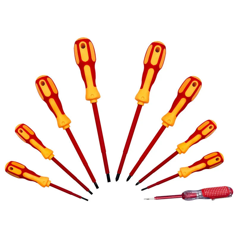 Insulated Screwdriver Set 5–9PCS – Magnetic CR-V Phillips, Torx, Hex & Y-Type Precision Tool Kit