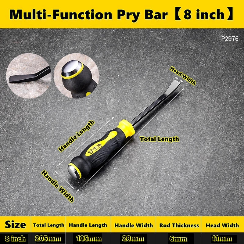 Long Pry Bar 8", 12", 18" & 24" Heavy Duty Pry Bar