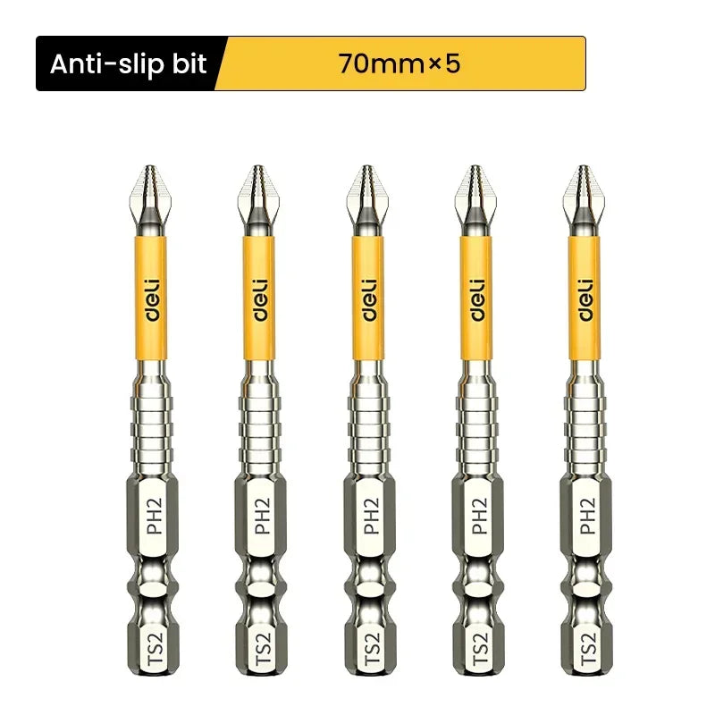 Upgraded Bit Sets High Hardness And Strong Magnetic Bits 25/50/65/70/90/150mm Non-slip