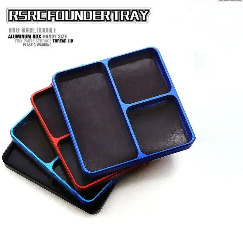 Aluminum Alloy Screw Tray Magnetic Tool Storage Plate 1pc