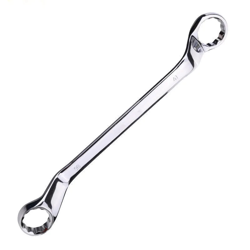 45° Double Offset Box End Wrench – Carbon Steel Ratchet Ring Spanner for Car Repair & Workshop