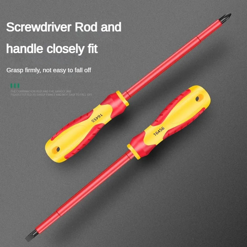 AXE SHAN Insulated Screwdrivers – CR-V Slotted & Phillips Magnetic Drivers for Electrical & Professional Use