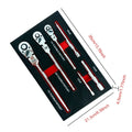 6-Piece Flex Head Ratchet Wrench Set | 72-Tooth Chromium Vanadium Steel | 1/4” 3/8” 1/2” Drive Swivel Ratchet Kit With Foam