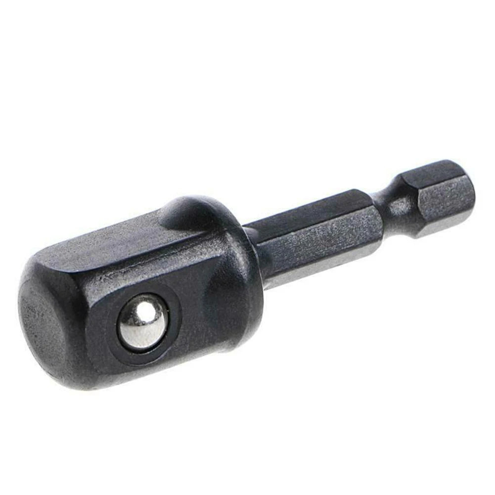3Pc Drill Socket Adapter Set 1/4 3/8 1/2 Impact Extension Bar Hex Shank Cr-V Nut Driver Kit