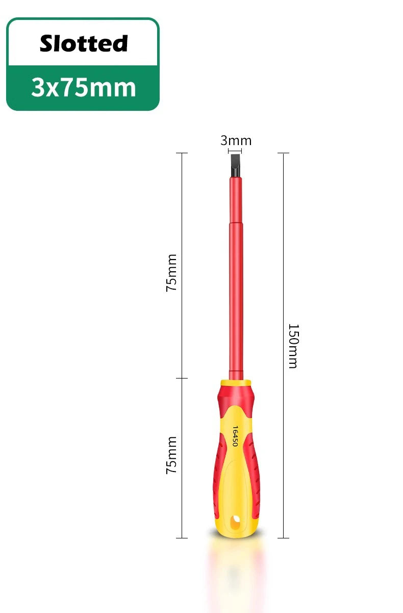 AXE SHAN Insulated Screwdrivers – CR-V Slotted & Phillips Magnetic Drivers for Electrical & Professional Use