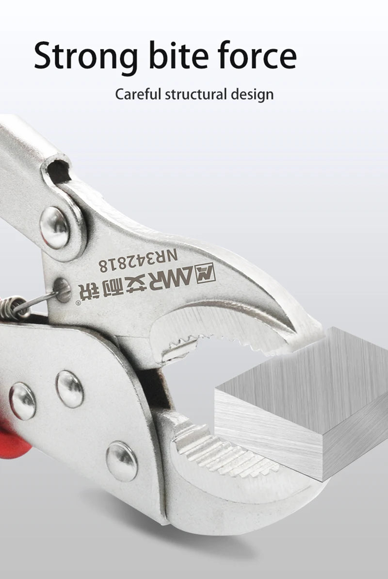 Heavy Duty Locking Pliers – Multifunctional Alloy Steel Grip Tool with Adjustable Jaw for Electrical & Workshop Use