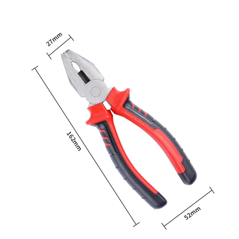 6" & 8" Heavy Duty Wire Pliers – Large Opening Multifunction Cutting, Twisting & Gripping Tool for Electrical & Industrial Use