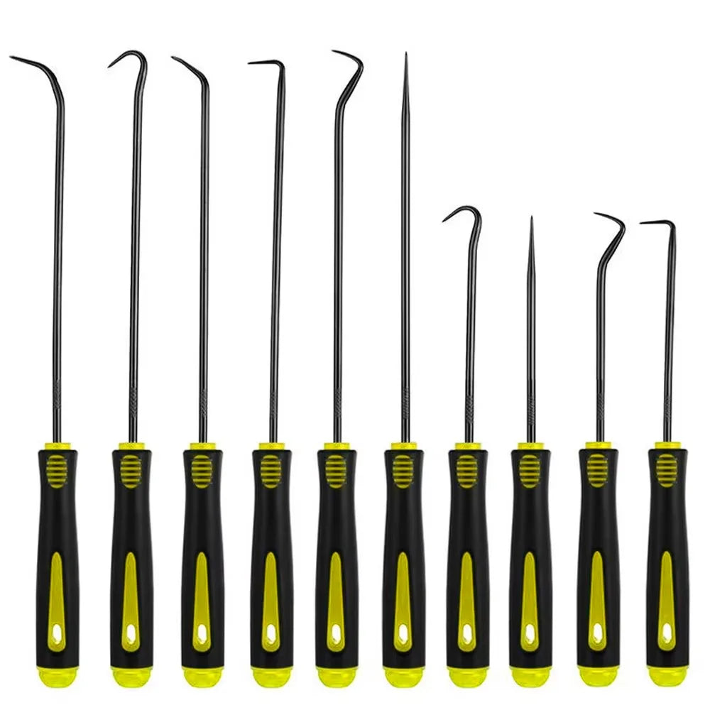 10 Piece Yellow Pick & Hook Set – Precision O-Ring Seal Puller Tools