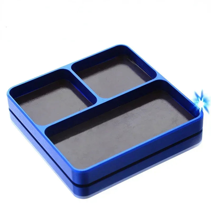 Aluminum Alloy Screw Tray Magnetic Tool Storage Plate 1pc