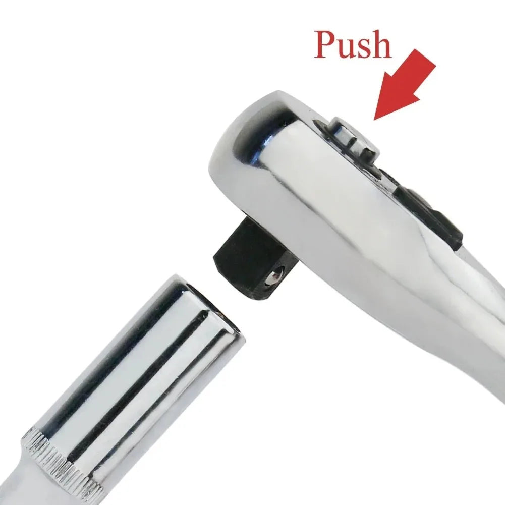 Reversible Quick Release Ratchet Wrench – Chrome Vanadium Steel Hand Tool for Car Repair & Workshop