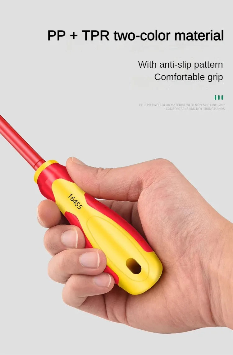 AXE SHAN Insulated Screwdrivers – CR-V Slotted & Phillips Magnetic Drivers for Electrical & Professional Use