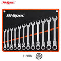 Hi-Spec Ratcheting Wrench Set 8-19mm.
