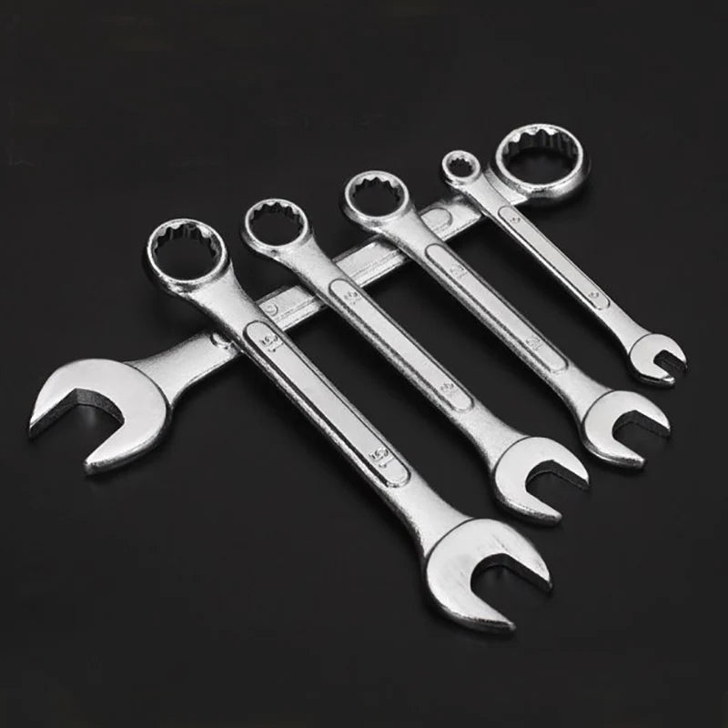 Mini Metric Combination Wrench Set 4–24mm Carbon Steel Spanner Small Thin Open Box End Tool Kit