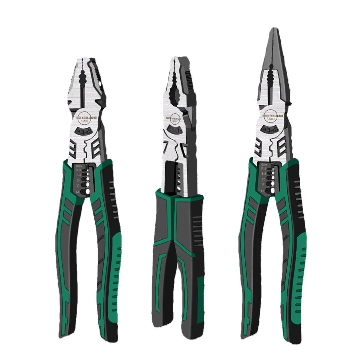 6" Multifunctional Wire Pliers – CR-V Steel Wire Stripper, Cutter & Gripping Tool for Electricians & DIY