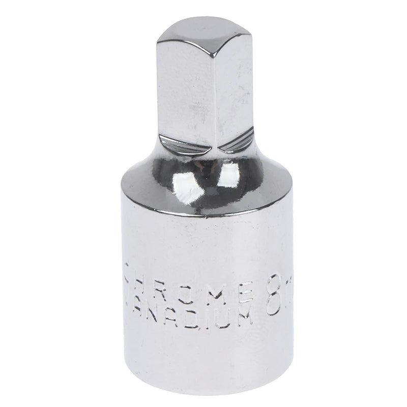 8mm Square Oil Drain Plug Key 3/8" Drive Sump Gearbox Tool Alloy Steel Socket Bit