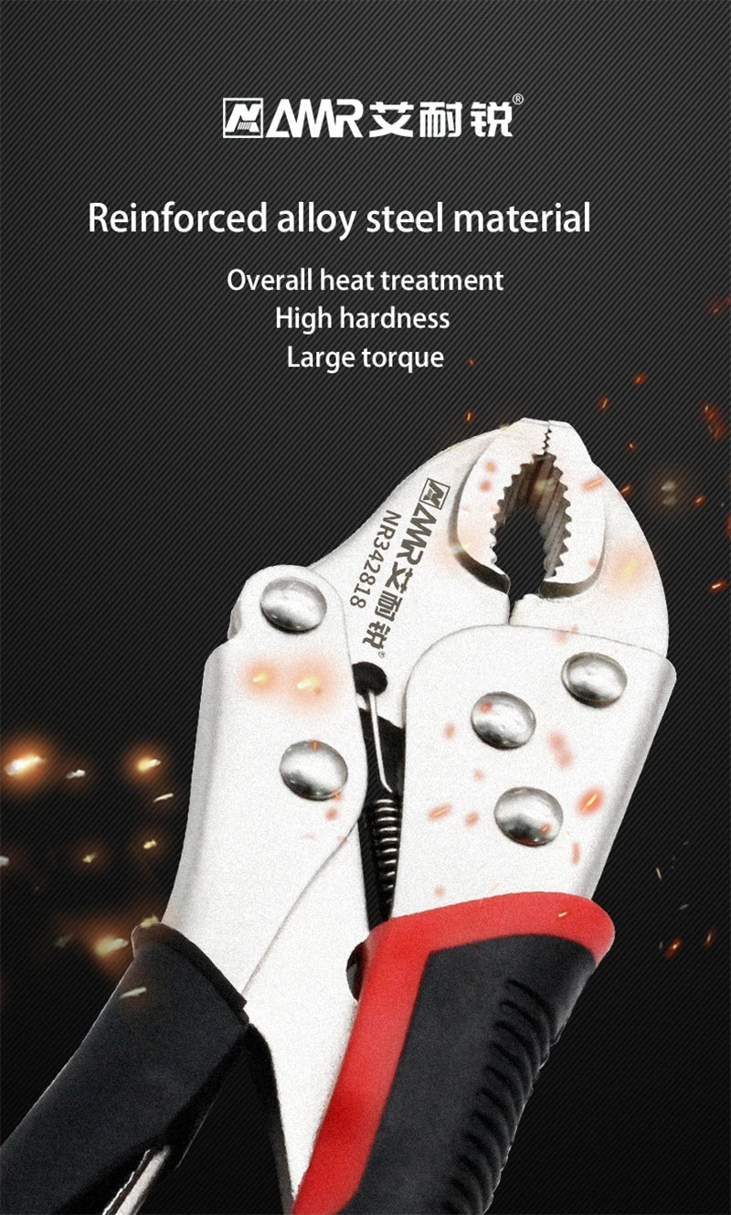 Heavy Duty Locking Pliers – Multifunctional Alloy Steel Grip Tool with Adjustable Jaw for Electrical & Workshop Use