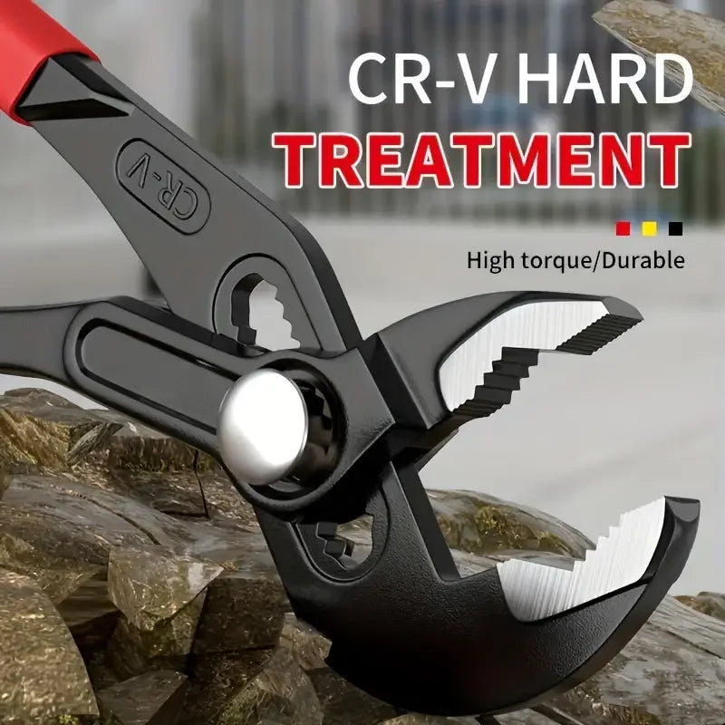 Quick Adjustment Pump Pliers – 8", 10", 12" High Carbon Steel Multi-Function Plumbing & Workshop Tool
