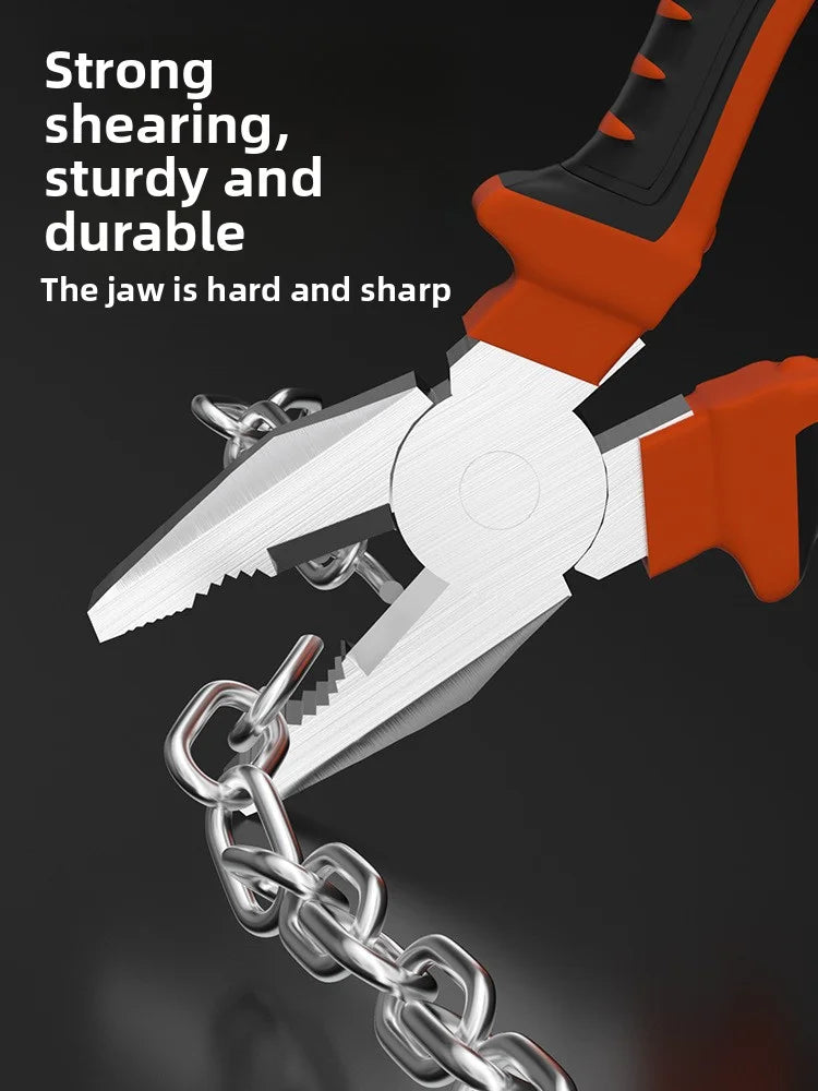 Multifunctional Electrical Pliers – Chrome Vanadium Steel Wire Cutter, Crimper & Gripping Tool for Metalwork & DIY